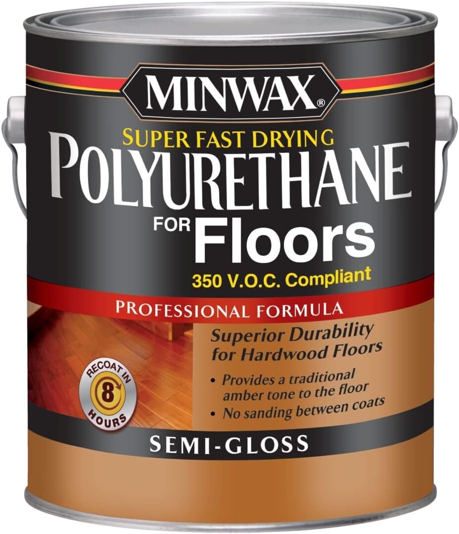 Super Fast-Drying Polyurethane Finish - 350 VOC Semi-Gloss, Gallon (128 Oz)