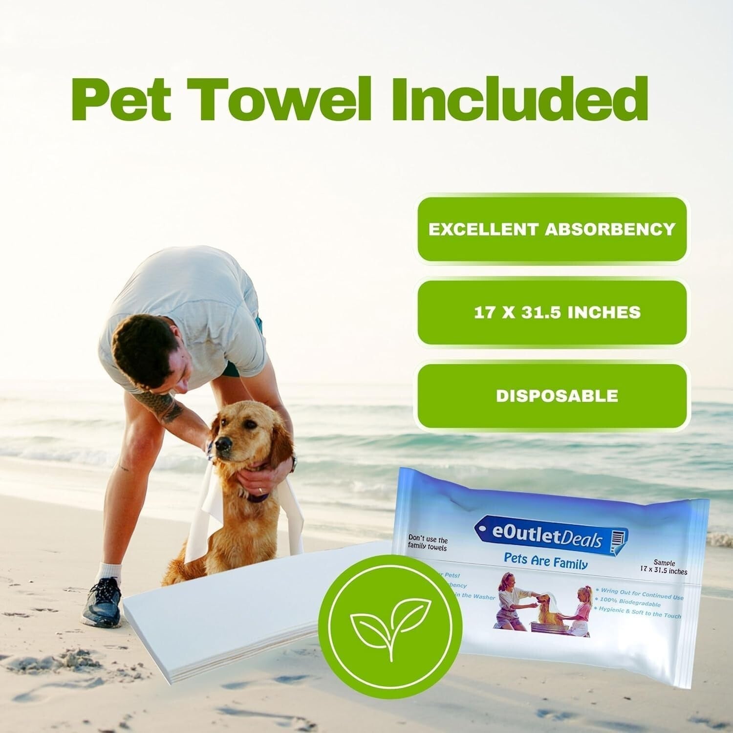 Waterproof Invisible Fence Battery Replacement for Dogs - Includes Pet Towels