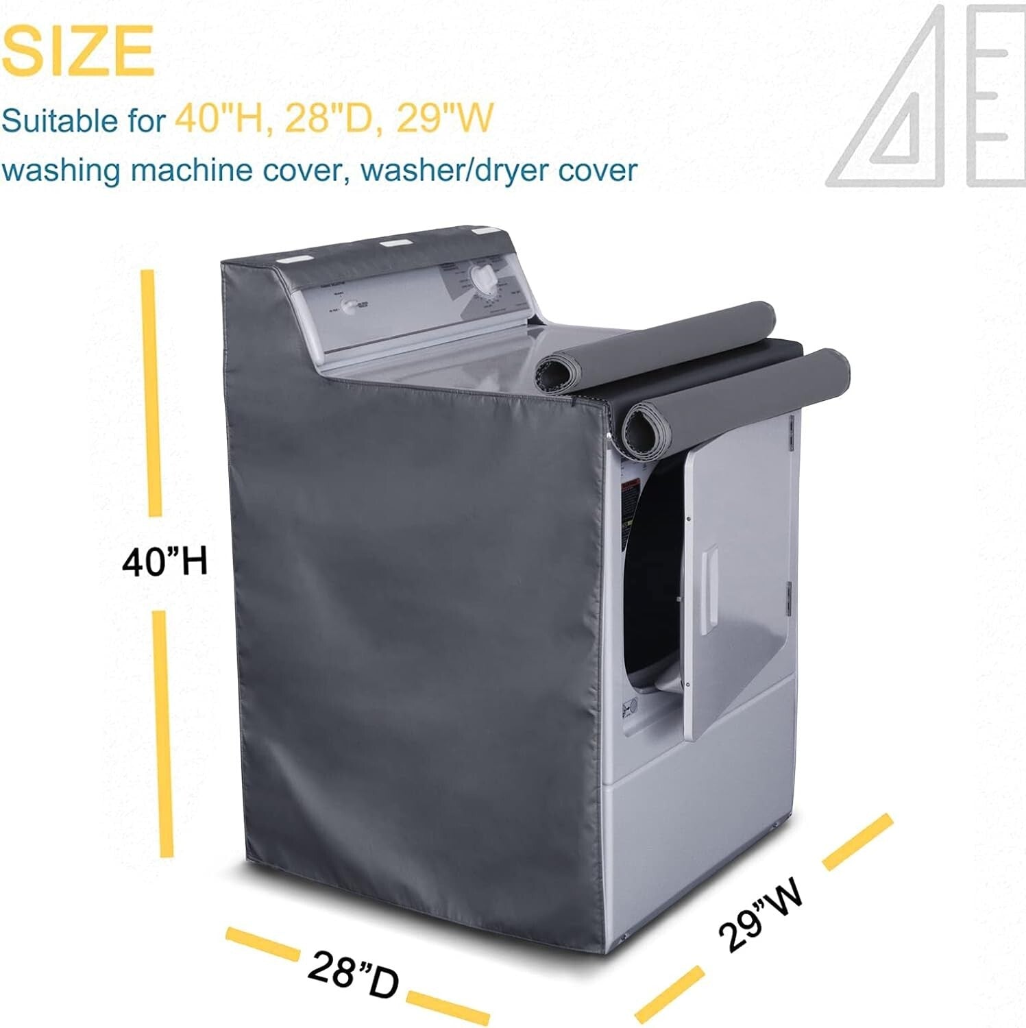 Adjustable Dustproof Washing Machine Covers – Waterproof & Easy Access Designs