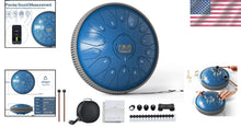 Load image into Gallery viewer, Ethereal 13-Inch Steel Drum Gift Set – Perfect for Meditation &amp; Relaxation