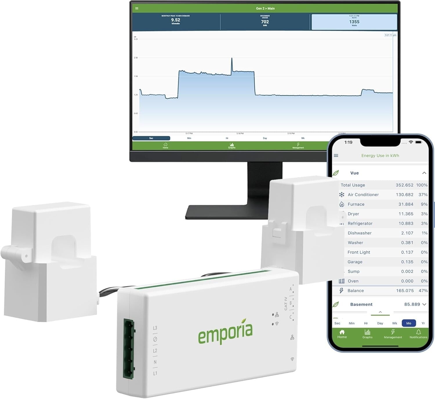 Gen 3 Energy Automation Monitor - Monitor & Save on Your Electricity Costs