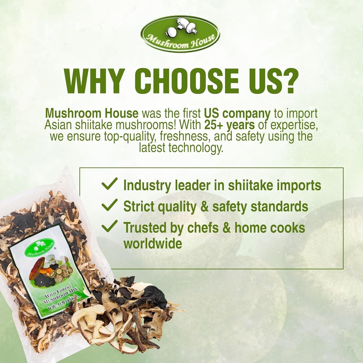 Chef-Approved Mixed Dried Mushrooms - 1 lb Forest Blend for Gourmet Cooking