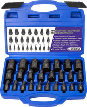 Load image into Gallery viewer, Durable 25-Piece Screw Extractor Set with Blow Molded Case – Lifetime Guarantee