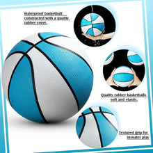 Load image into Gallery viewer, 7-Inch Waterproof Blue Rubber Basketballs - Ideal for Pool &amp; Lake Parties