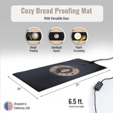 Load image into Gallery viewer, Thermostat Controlled Bread Proofing Mat for Perfect Dough Rising, 10" x 21"