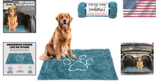 Load image into Gallery viewer, Versatile Pacific Blue Dog Door Mat - Absorbs Mud &amp; Water Fast, Machine Washable