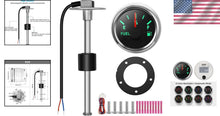 Load image into Gallery viewer, Universal Fit Fuel Sender and Gauge for Boats, Trucks, and RVs - Quick Install