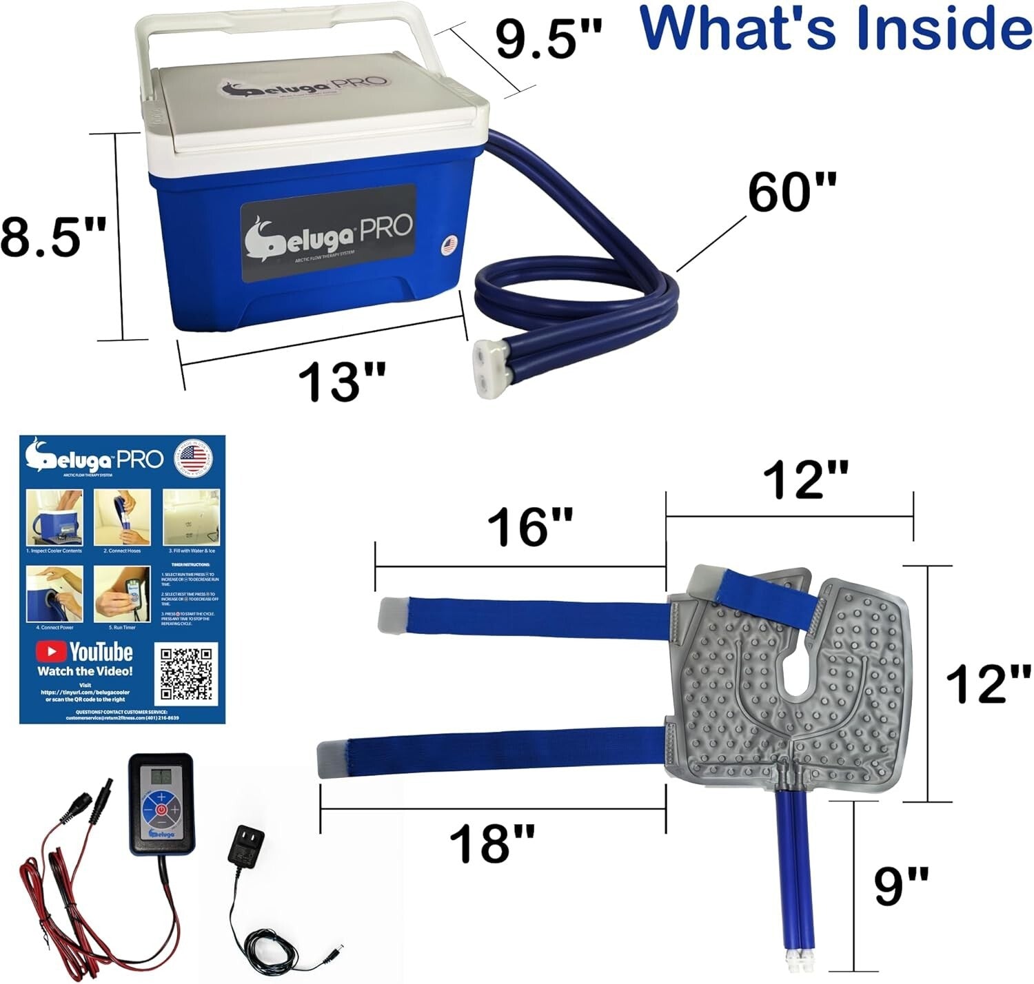 Portable Programmable Cryotherapy Machine - Ideal Ice Solution for Knee Recovery