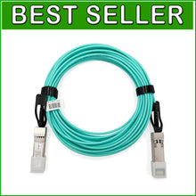Load image into Gallery viewer, Versatile 30m OM3 Fiber Optic AOC Cable SFP+ to SFP+ for High-Speed Networks