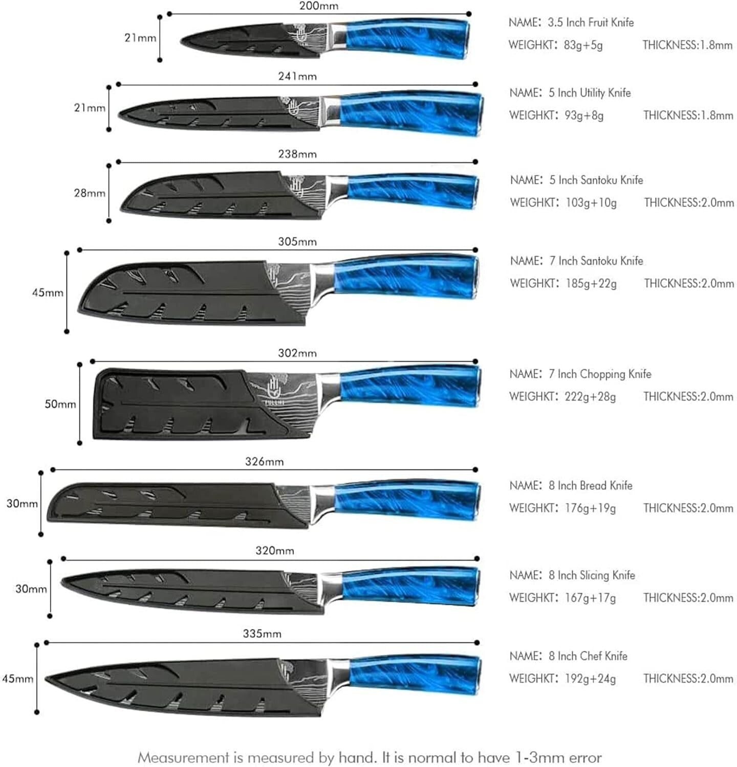 Pro-Grade 14-Piece Japanese Knife Set - Stylish & Ergonomic for Culinary Mastery