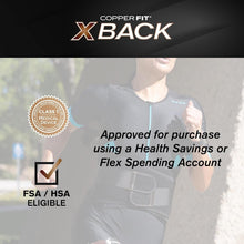 Load image into Gallery viewer, Lightweight Adjustable X-Back Brace for Comfortable Lower Back Support (L/XL)