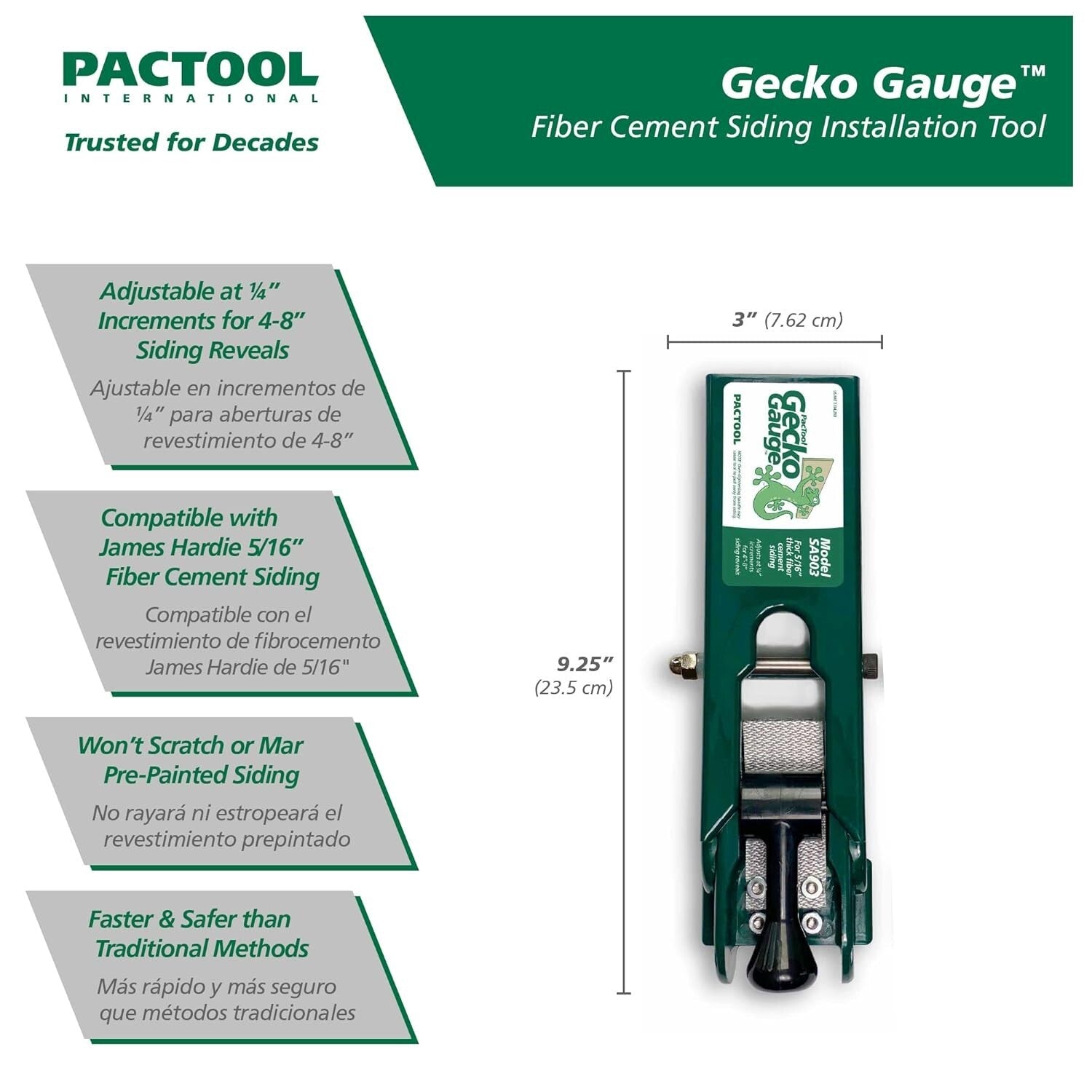 Adjustable Gecko Gauge Clamps: Perfect for Seamless 12-Foot Siding Installations