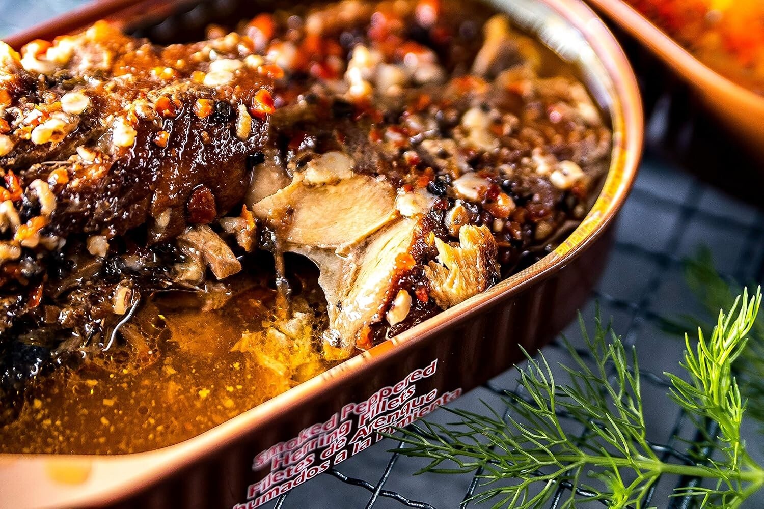 Norwegian Peppered Smoked Herring, 7.05oz Pack of 12 - Gourmet Taste Experience