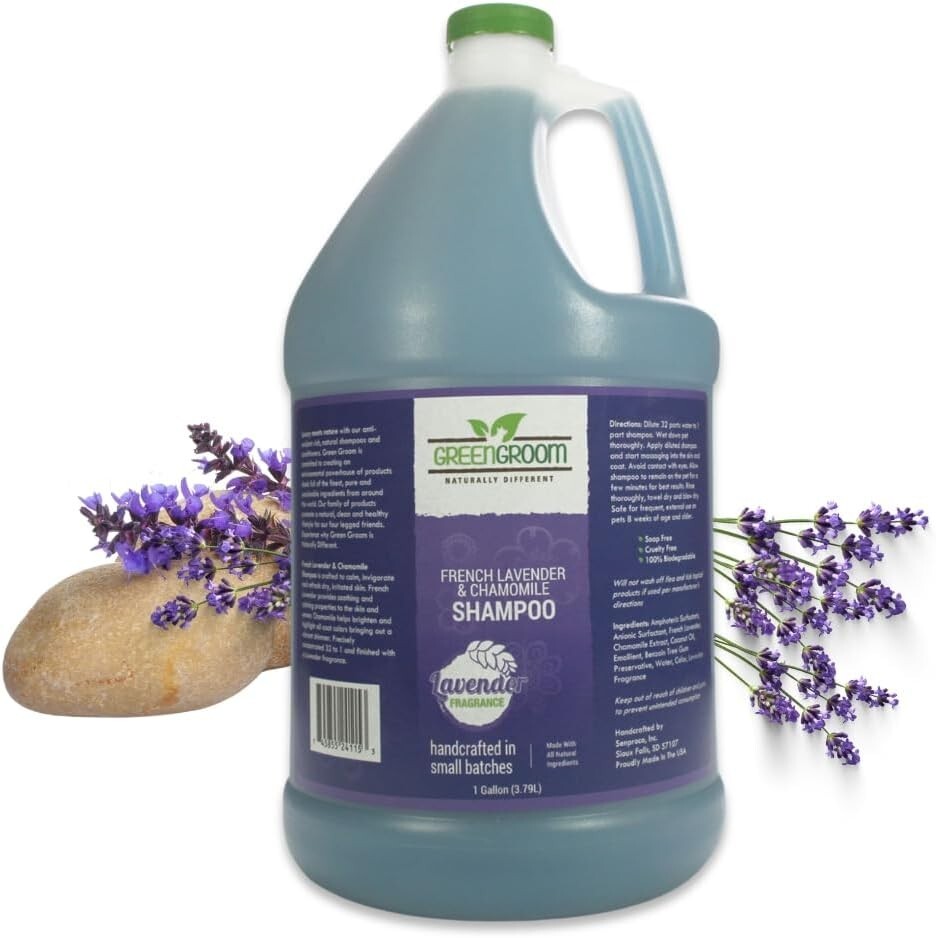 Calming 1 Gallon Dog Shampoo with Chamomile & Lavender - Hydrating & Deodorizing
