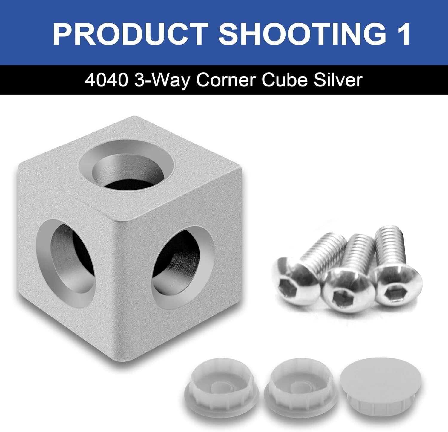 12-Pack 4040 Aluminum Corner Cube T-Slot Kit - Perfect for CNC and DIY Projects