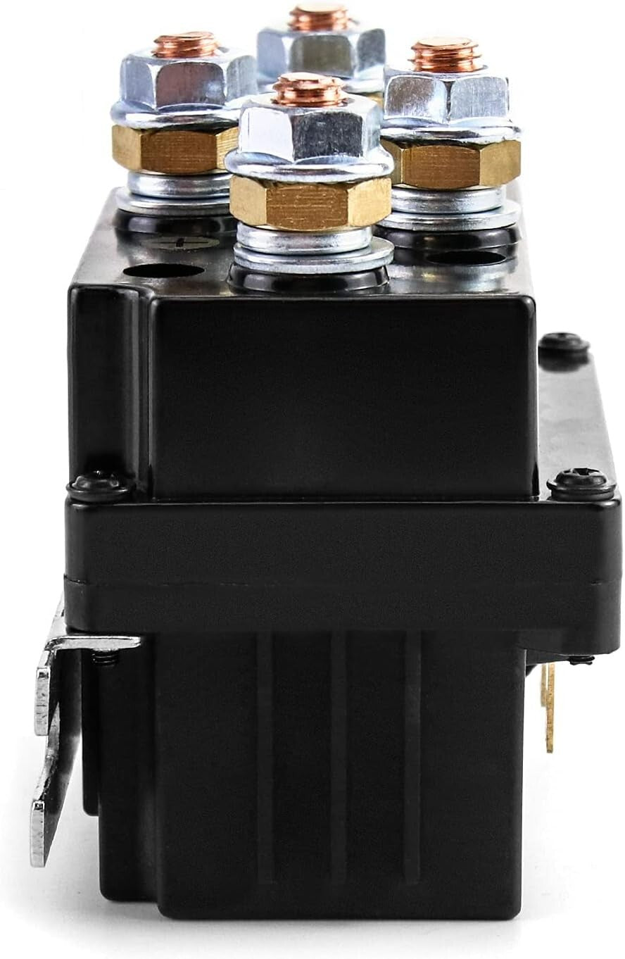 2-Pack 12V 500A Weather-Resistant Winch Relay Solenoids for ATVs and More