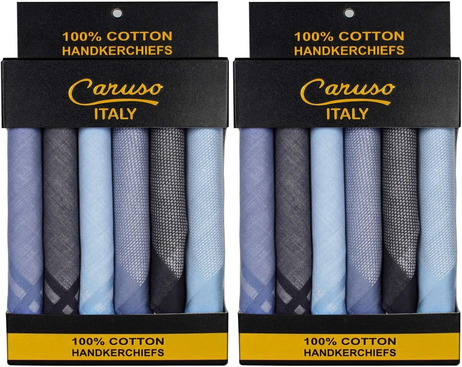 Elegant Ultra-Absorbent Cotton Handkerchiefs - Large 50cm x 50cm Size Set