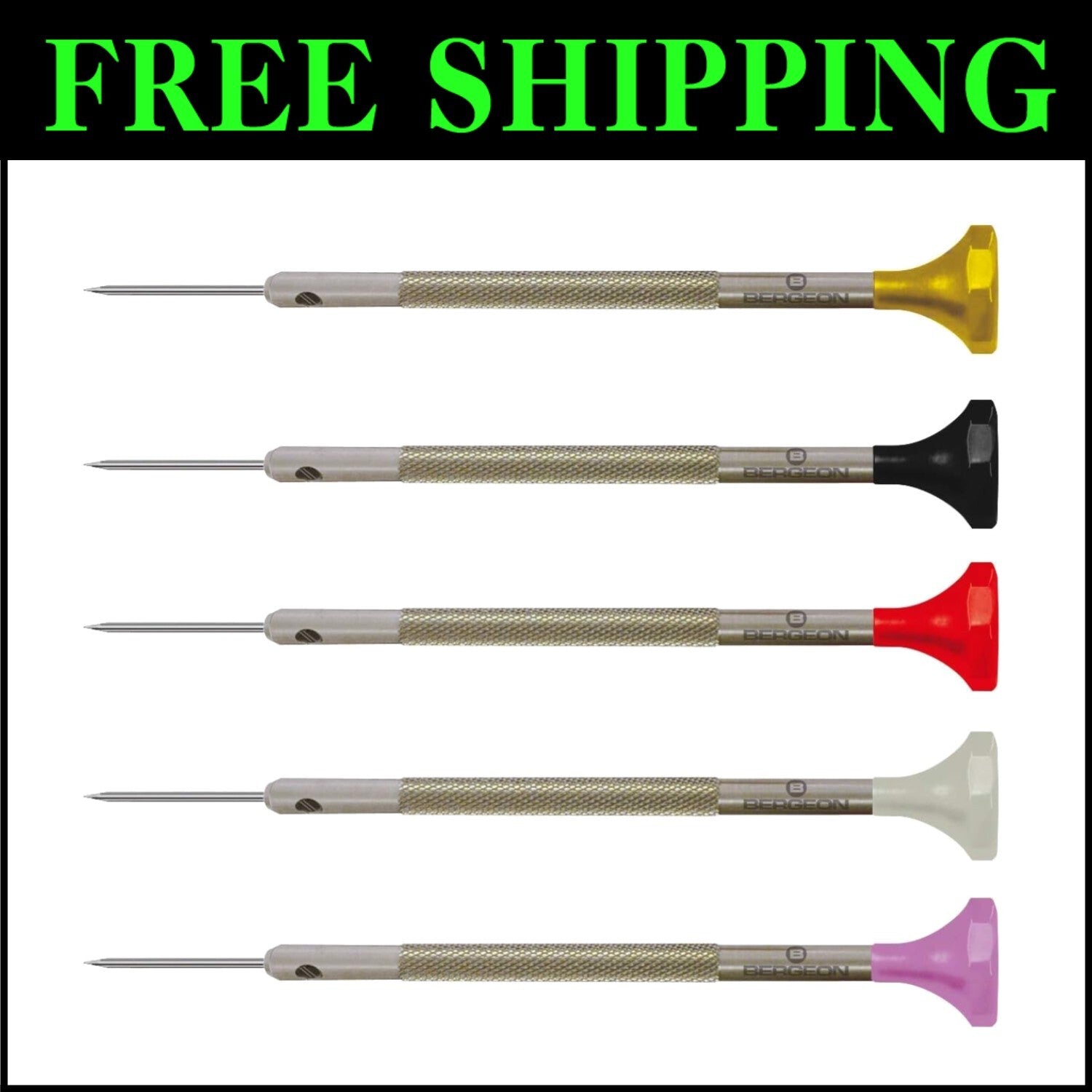 Precision Swiss 5-Piece Stainless Steel Screwdrivers - Ergonomic and Lightweight