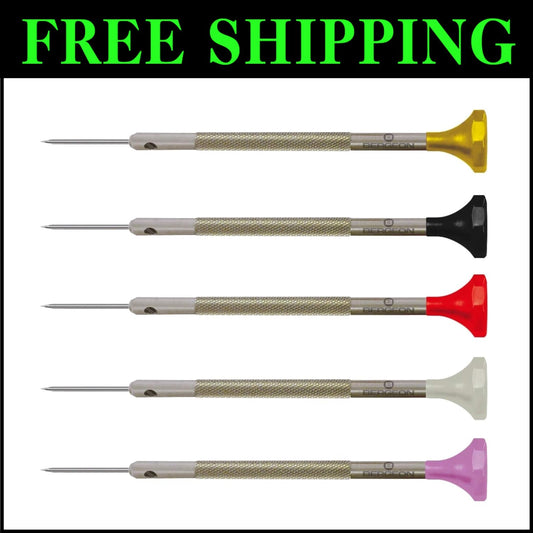 Precision Swiss 5-Piece Stainless Steel Screwdrivers - Ergonomic and Lightweight