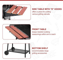 Load image into Gallery viewer, Heavy-Duty 30-Inch Charcoal Grill with Warming Rack &amp; Tool Holder for Outdoors