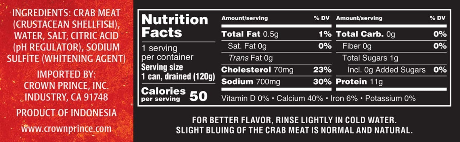 Fancy White Crab Meat Cans - 12 Pack of Wild-Caught Quality Seafood for Dishes