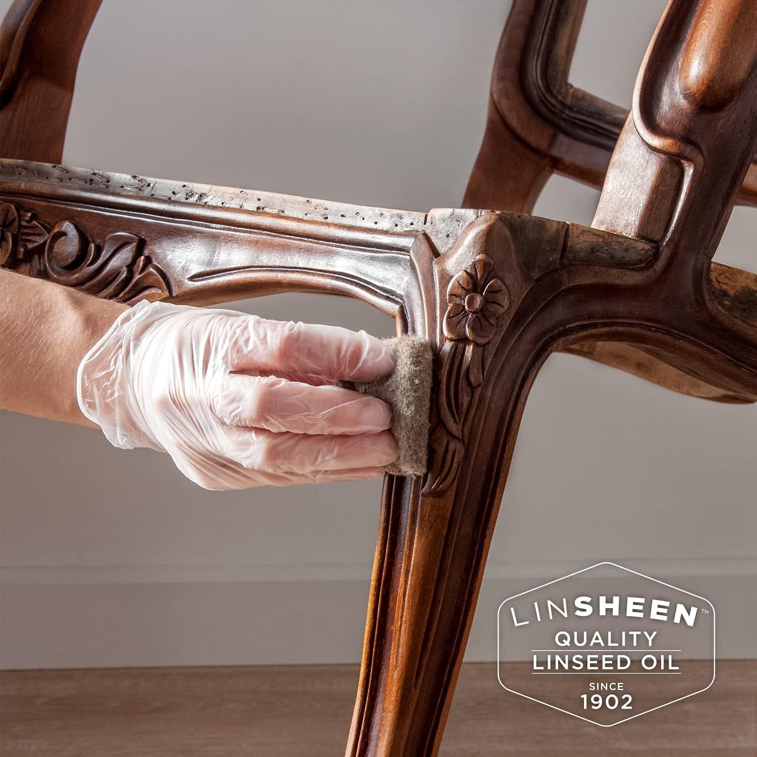 Fast Drying Boiled Linseed Oil for Wood - 128 Fl Oz Gallon for Restoration