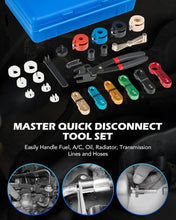 Load image into Gallery viewer, 26-Piece Color-Coded Fuel Line Disconnect Tool Set for Easy Vehicle Maintenance