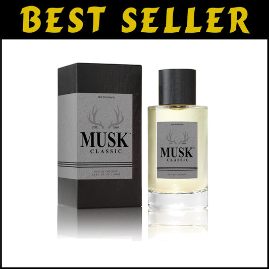 Fresh Musk Men's Cologne with Citrus Notes – 100 ml Iconic Western Fragrance
