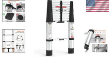 Load image into Gallery viewer, Portable Telescoping Ladder 12.5ft - Lightweight Design for Outdoor and Home Use