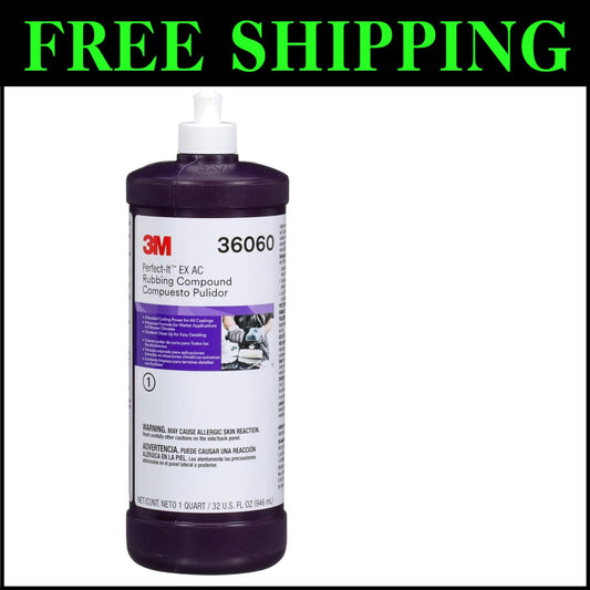 Aluminum Oxide-Based Rubbing Compound 36060 - Proven Performance, 1 qt