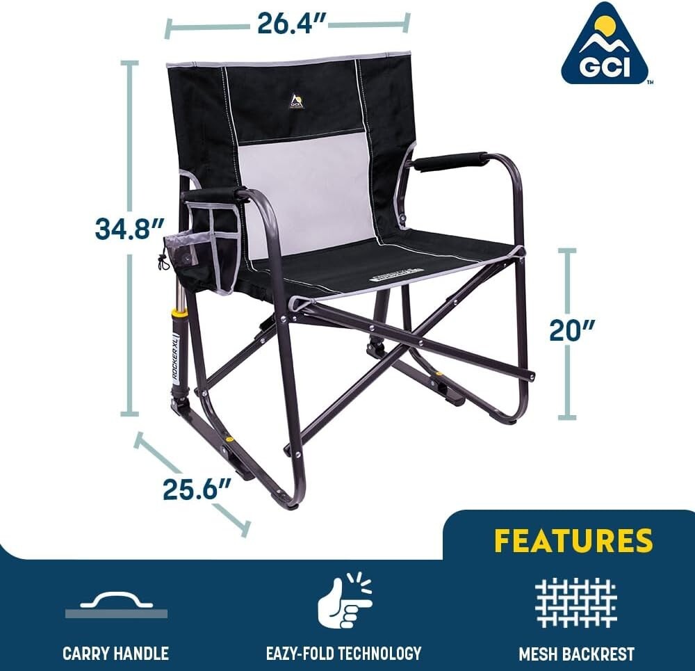 Comfortable Freestyle Rocker XL – Ideal for Sports Events and Outdoor Relaxation