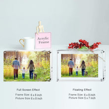 Load image into Gallery viewer, Elegant 6x8 Inch Acrylic Picture Frame Set - Double-Sided &amp; Freestanding Display