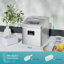 Load image into Gallery viewer, Quiet Operation 40Lbs/Day Ice Maker with Removable Basket – Ideal for Home &amp; Bar