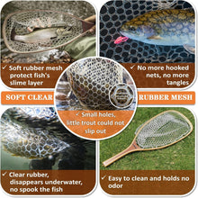Load image into Gallery viewer, Wooden Frame Trout Landing Net with Magnetic Release - Ideal for Catch &amp; Release