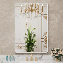 Load image into Gallery viewer, Large 24x36 Brushed Finish Aluminum Bathroom Mirror - Horizontal/Vertical Mount