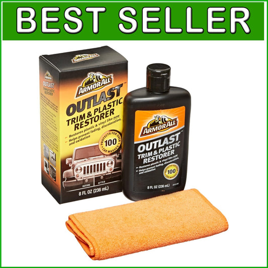 8 Oz Liquid Trim & Plastic Restorer - Safeguards Against Fading & Damage