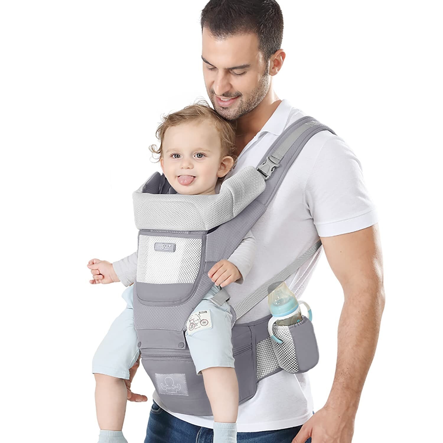 Adjustable Hip Seat Baby Carrier for Infants & Toddlers - Lightweight and Safe