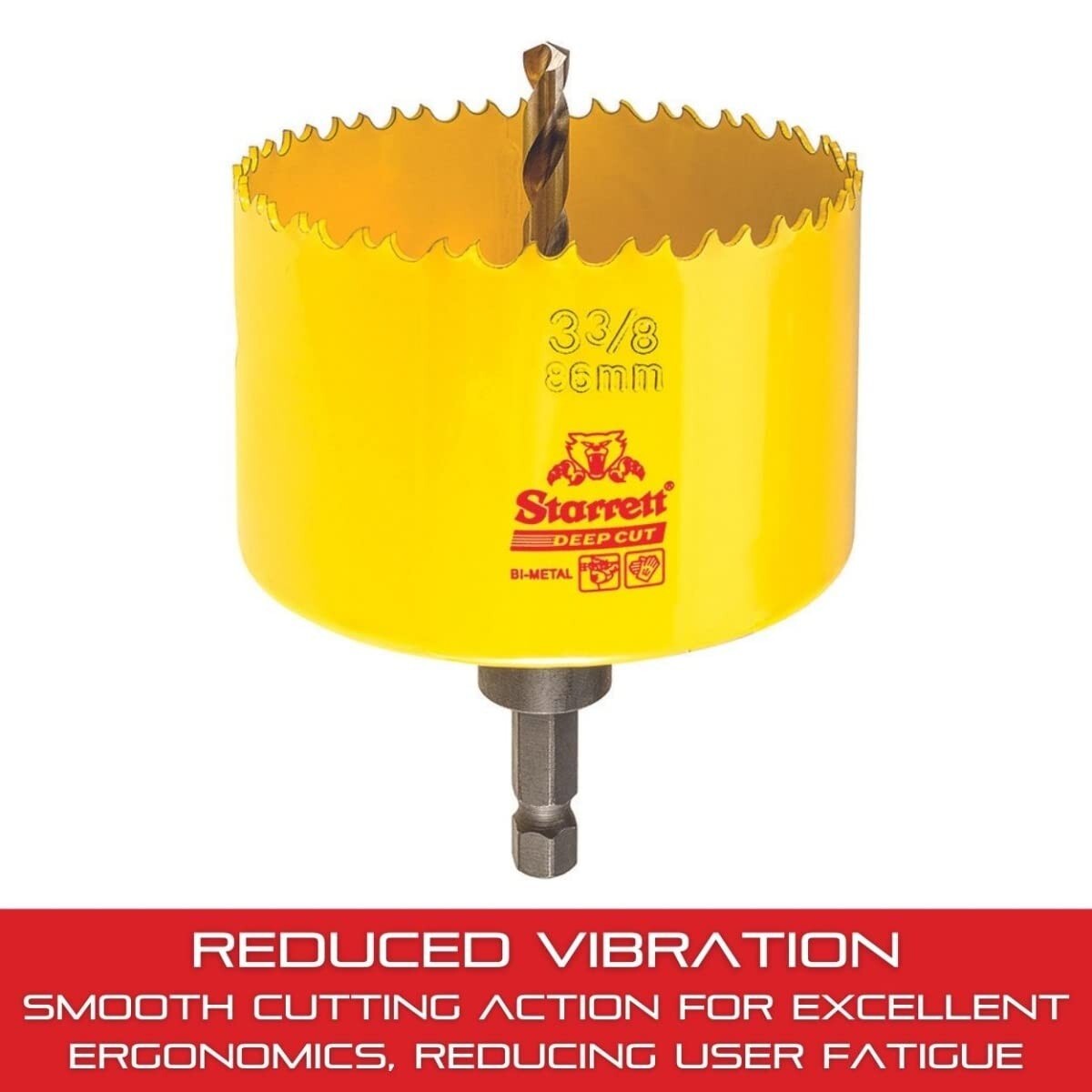 High-Speed Bi-Metal Hole Saw for Precision Cutting - Wood and Metal Applications