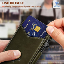 Load image into Gallery viewer, Minimalist Men's Wallet - Slim Magnetic Leather Clip Wallet with Gift Packaging