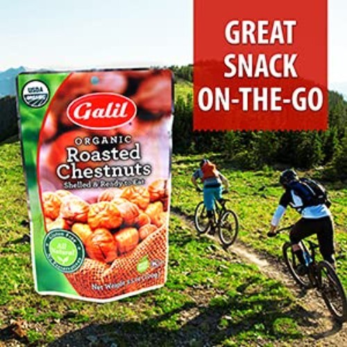 Ready-to-Eat Organic Chestnuts - 24 Bags, Non-GMO, Perfect for Baking & Snacking