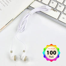 Load image into Gallery viewer, Affordable 100 Pack Earbuds with Rounded Tips - Perfect for Promotions &amp; Gifting