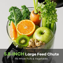 Load image into Gallery viewer, Elegant 5.8" Chute Juice Extractor with 400W Power for Whole Fruits &amp; Veggies
