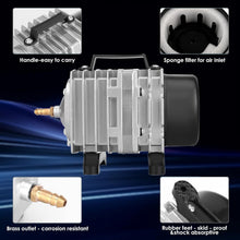 Load image into Gallery viewer, Versatile Aquarium Air Pump: Perfect for Ponds, Hydroponics &amp; Fish Farms