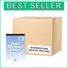 Load image into Gallery viewer, Durable 6" x 9" Top Bound Writing Tablets Bulk - 100 Sheets Each, Coated Finish