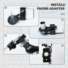Load image into Gallery viewer, Complete Astronomy Package: 80mm Refracting Telescope with Tripod, Remote &amp; Case