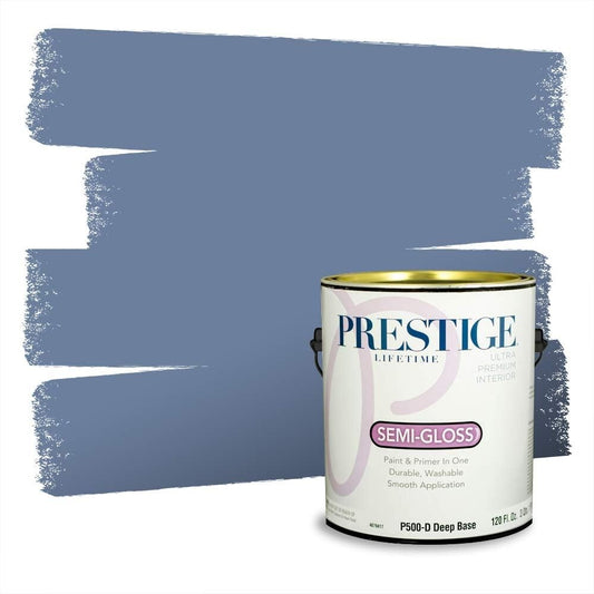 Elegant Semi-Gloss White Paint & Primer, 1 Gallon - Low VOC Interior Solution