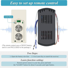 Load image into Gallery viewer, Smart WiFi Ceiling Fan Remote Control Kit - Universal Compatibility with Dimmer
