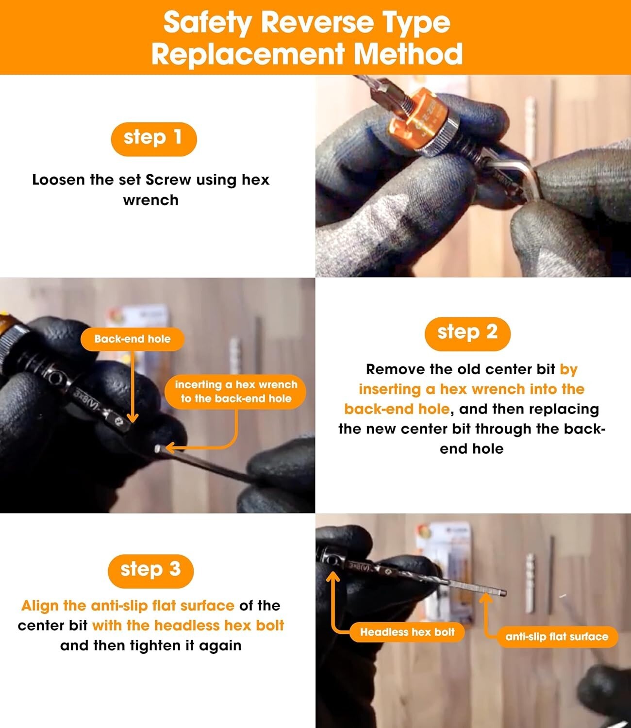 Adjustable Depth Countersink Drill Bit - Self-Adjusting, Tungsten Carbide, 1/8"