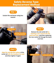 Load image into Gallery viewer, Adjustable Depth Countersink Drill Bit - Self-Adjusting, Tungsten Carbide, 1/8"