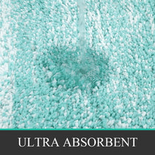 Load image into Gallery viewer, Elegant 4-Piece Teal Bath Set - Soft Rugs with Non-Slip Backing for Bathrooms